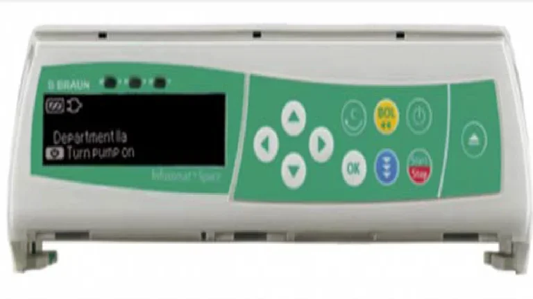 B. Braun Infusomat Space infusiepomp voor veilige en nauwkeurige intraveneuze toediening in ziekenhuizen en zorginstellingen