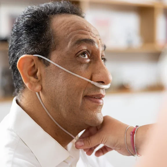 Oxygen therapy in ederly patients - Mobile oxygen concentrator testing (male) 14